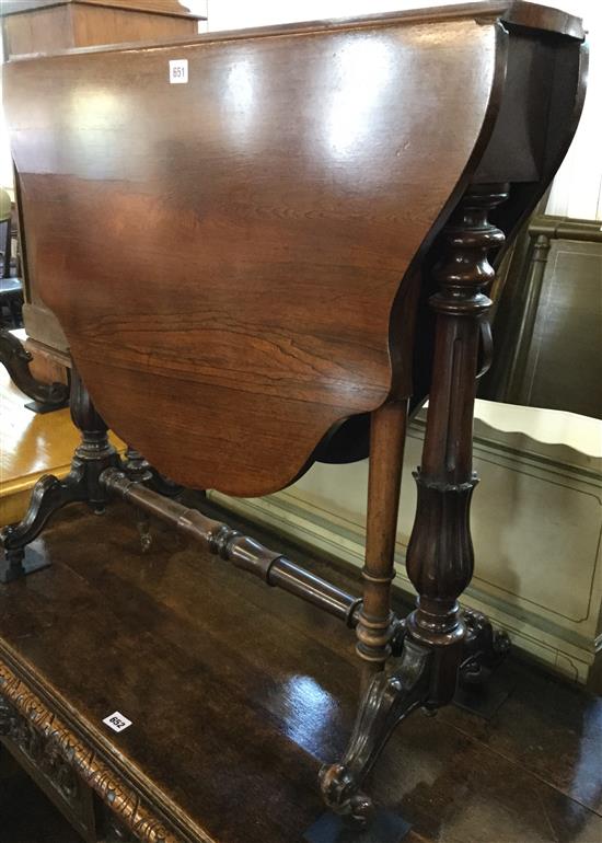 Victorian rosewood Sutherland table(-)
